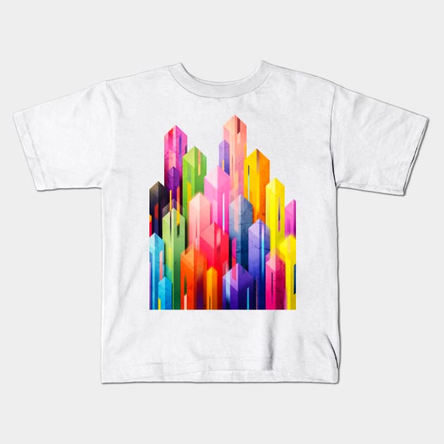 OBELISK POSTURE Kids T-Shirt by KinguOmega